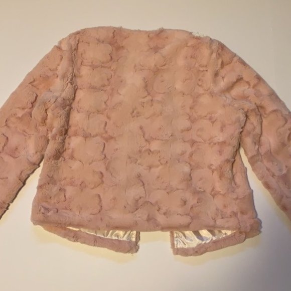 Handmade Bedazzled Pink Minky Blazer - Women’s Size XS - Picture 3 of 12